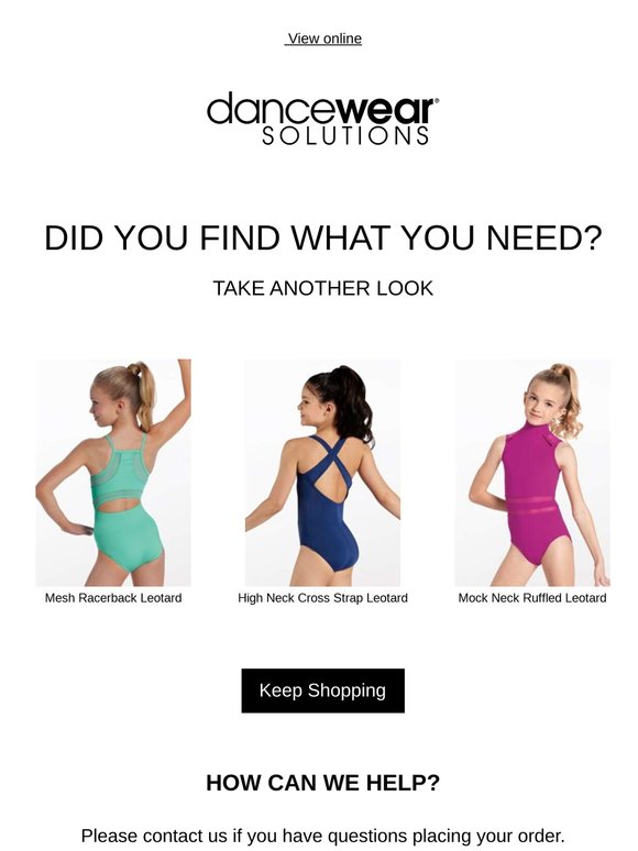 Still interested? Get the dancewear you need now
