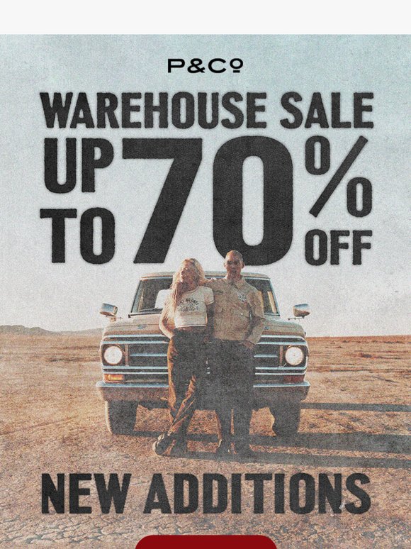 NEW LINES ADDED: Up to 70% Off Sale