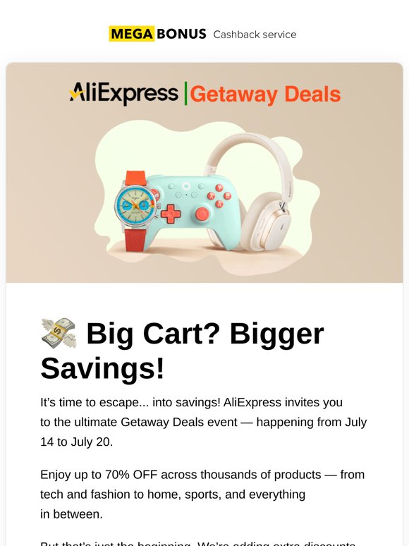 🎉 Up to 70% Off + $80 in Extra Savings on AliExpress