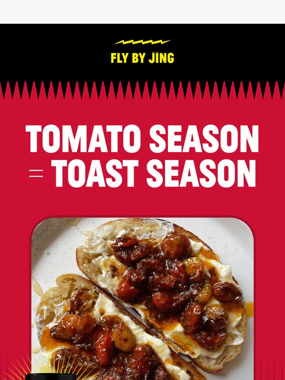 🍅 Peak tomato season calls for this toast masterpiece