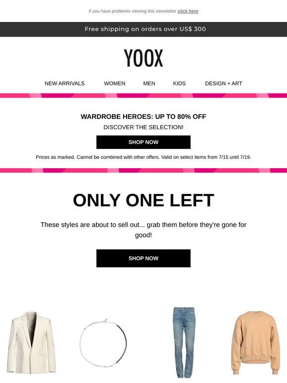 🤞 Shop soon-to-sell-out styles now