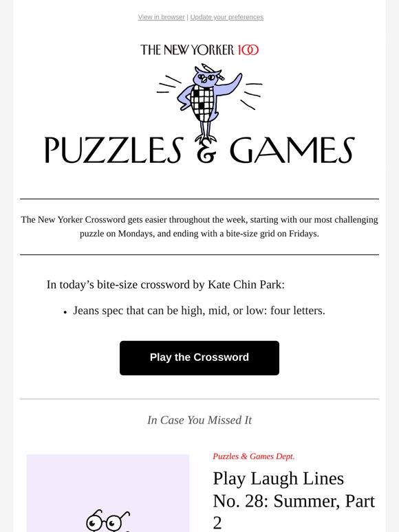 Today’s Crossword Puzzle