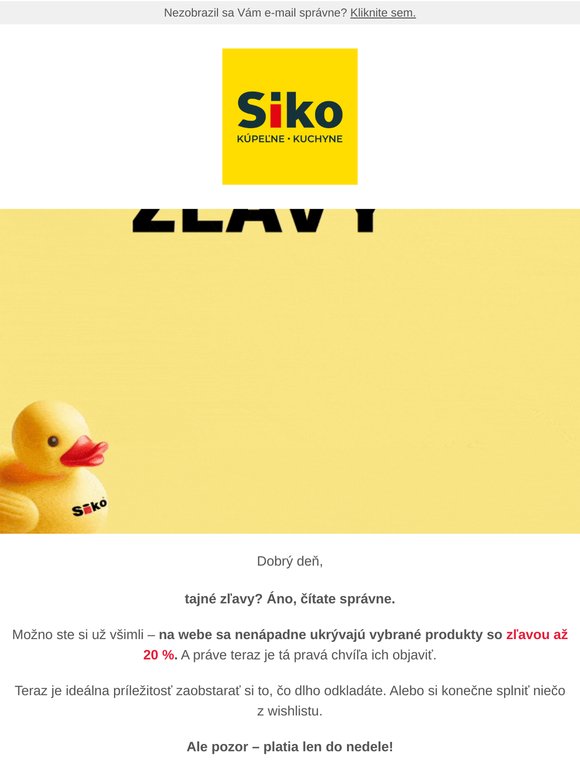 🎯 Tajné zľavy až 20 %