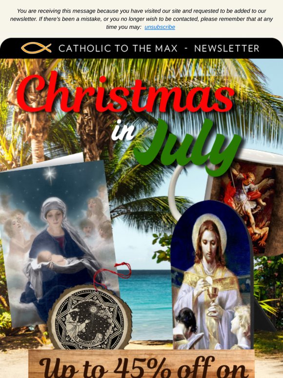 Our Christmas in July Sale is HERE!