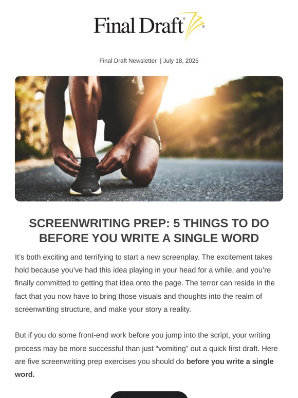 Screenwriting Prep: 5 Things to Do Before You Write a Single Word 🛠️