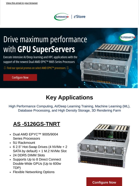 📈Drive Performance with AMD EPYC™ 9005 Enabled Solutions