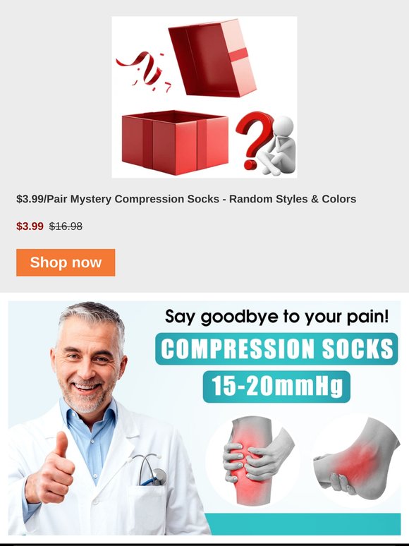 Relieve soreness and swelling, you won't want to take off your compression socks