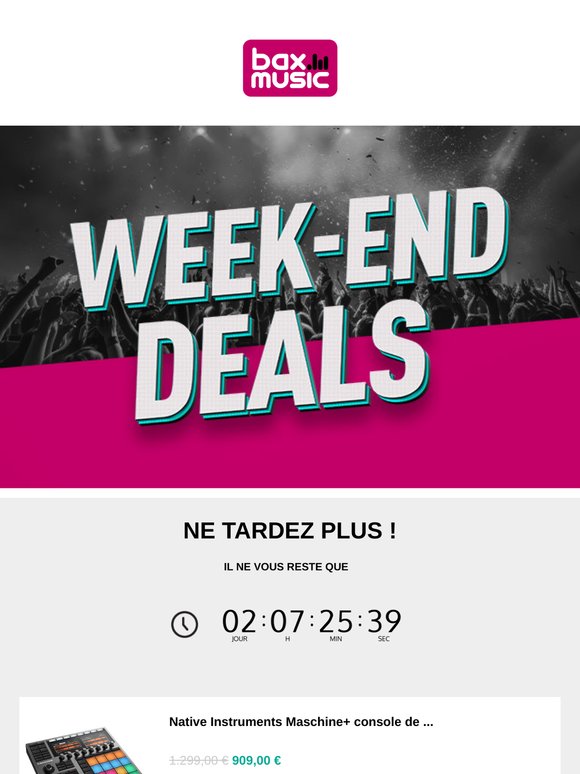 Commencez le week-end en musique 🔊