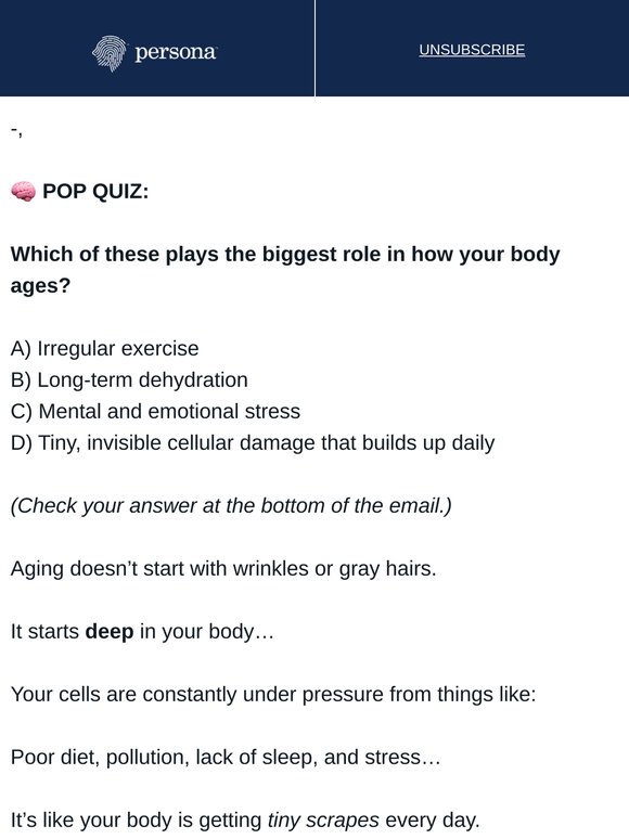 Aging isn't optional