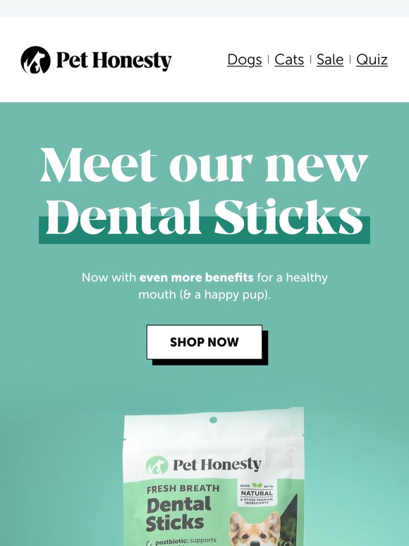 🦴 Our Dental Sticks just got an upgrade