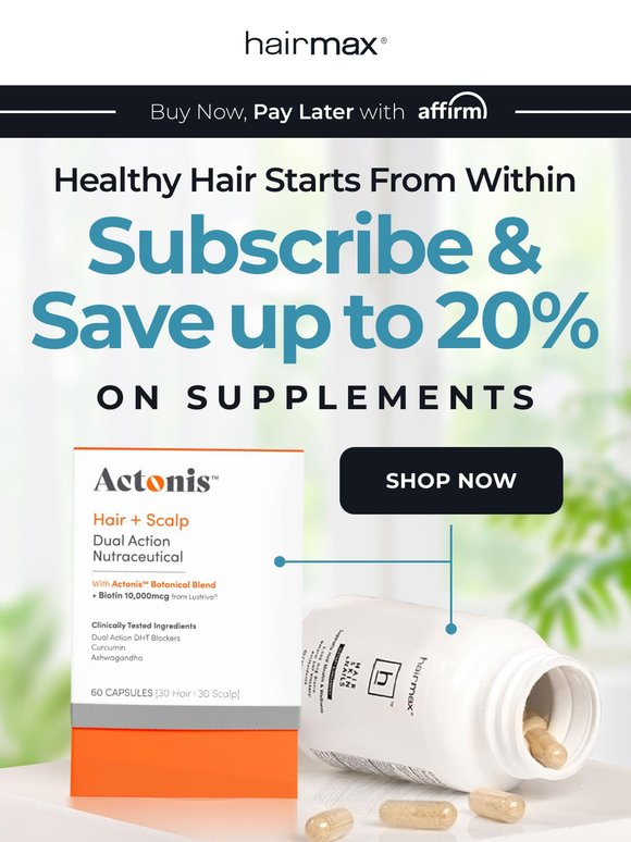 Consistency Counts: Subscribe & Save 20%!