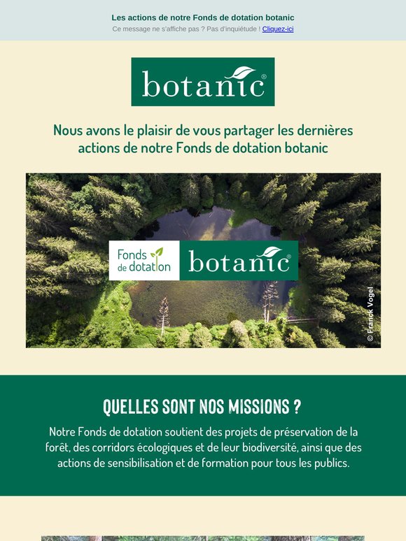 🌳 Les actions de notre Fonds de dotation botanic
