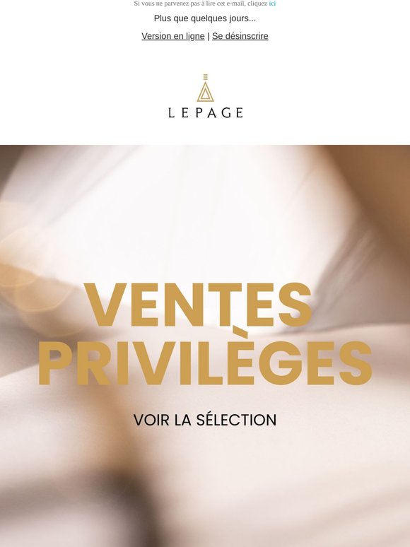 ⏳ Plus que quelques jours…