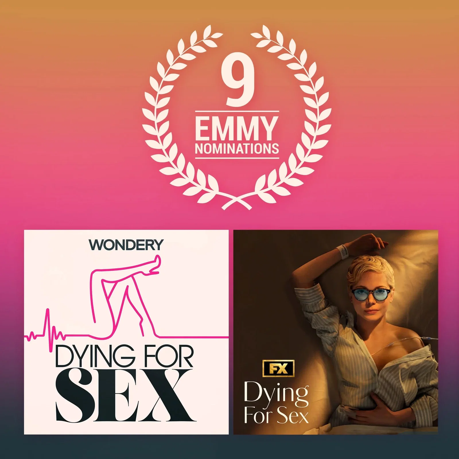 9 Emmy Nominations. Dying For Sex.
