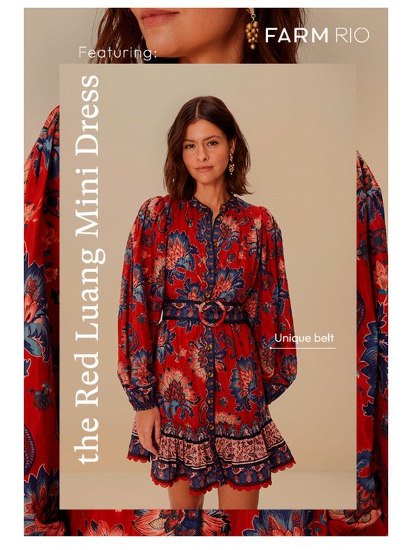 Featuring: the Red Luang Mini Dress