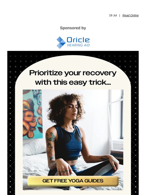 Prioritize your recovery with this easy trick...
