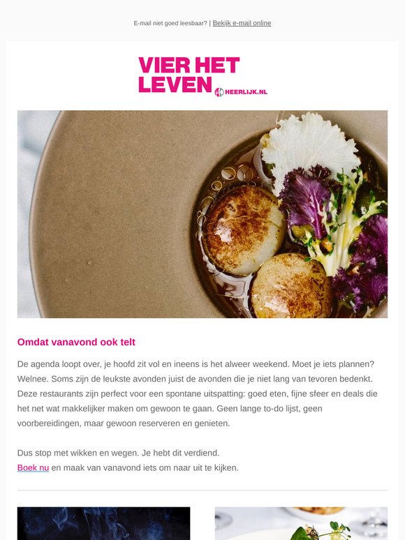 Laat het plannen los, kies voor spontaan 🍴⚡