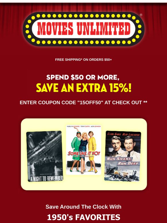 Save Around the Clock With These '50s Favorites!