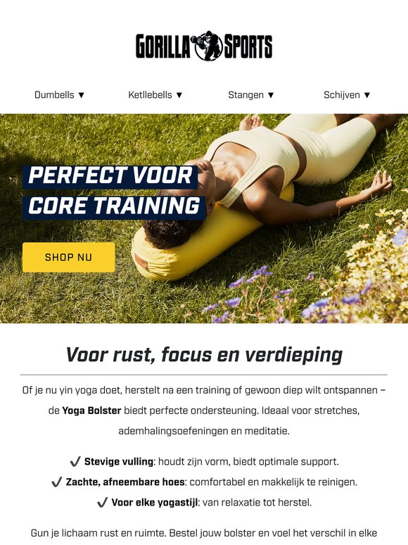 Meer ontspanning & support met de Yoga Bolster