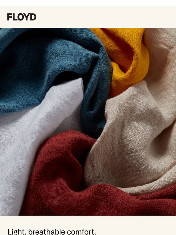 Explore comfortable, colorful bedding
