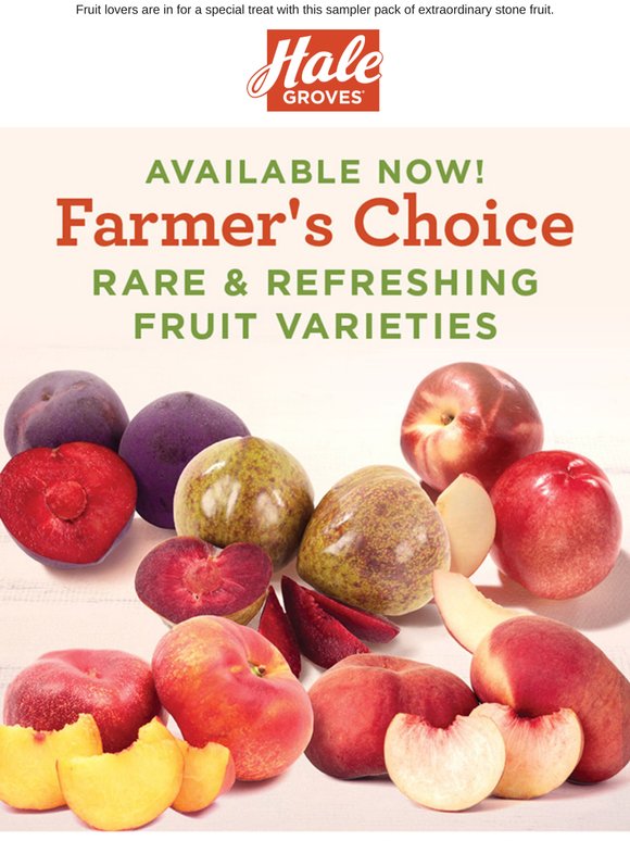 Farmer's Choice - Rare & Refreshing Fruit Varieties Available Now!