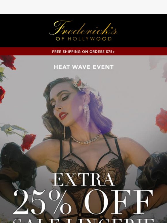☀️ Extra 25% Off Lingerie
