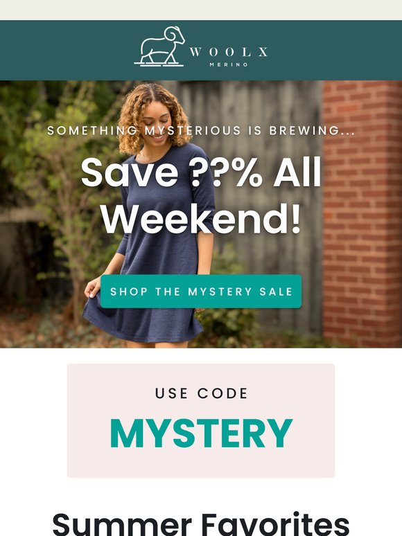 ⏰ 72 hours only: Mystery Sale starts NOW