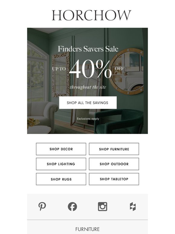 Finders Savers Sale happening now