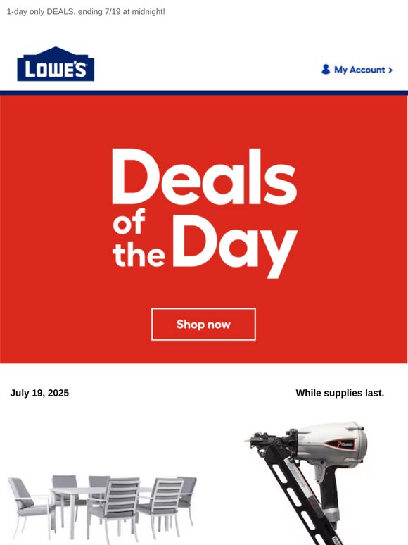 DEALS: Ending tonight at midnight.