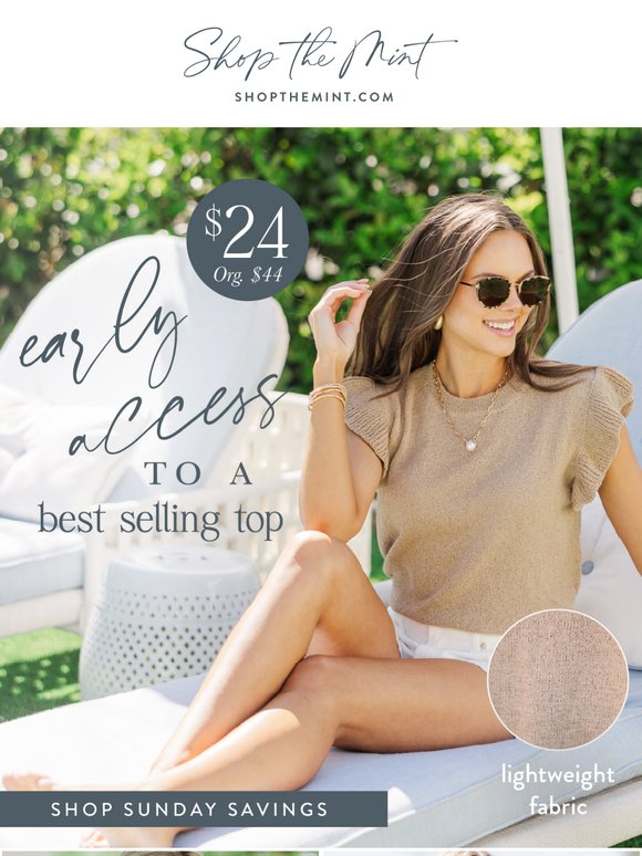 Shop Early: 50% Off Knit Tops 👕