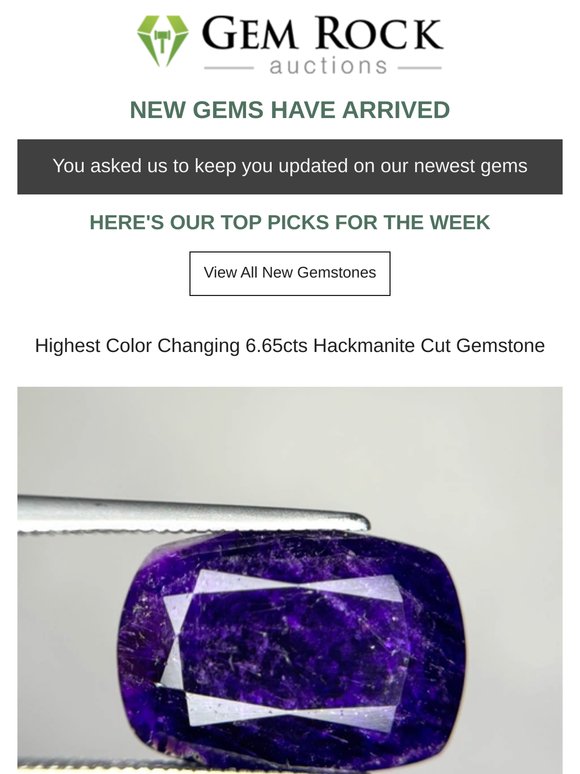 💎 Curators Pick - Hottest New Gems On Gem Rock Auctions