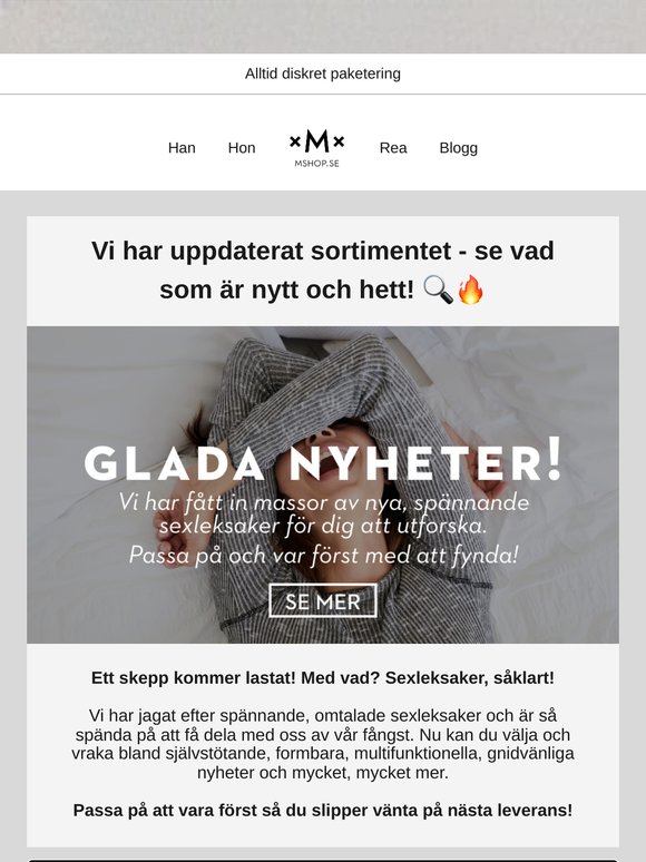🚨 Heta nyheter i lager - först till kvarn!