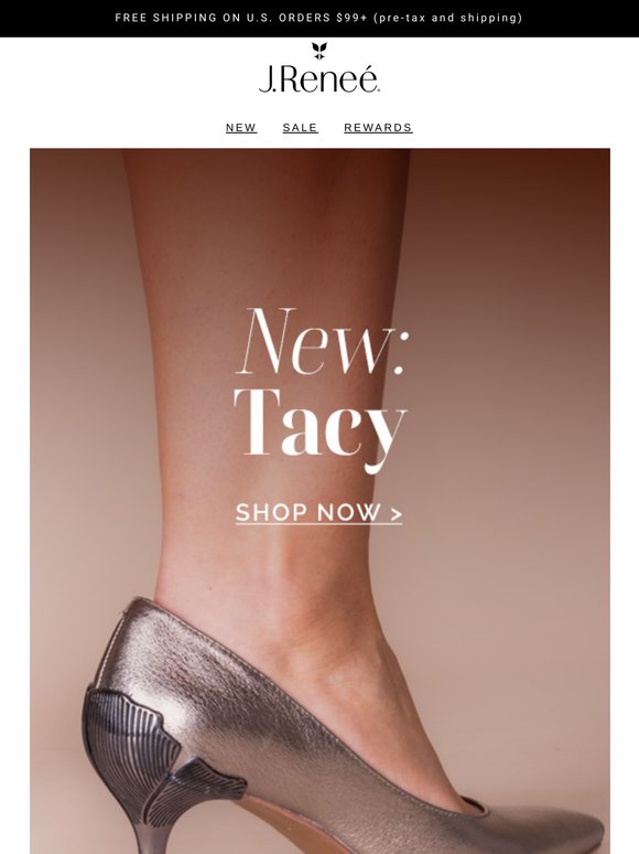 New: Floral Heel Pump