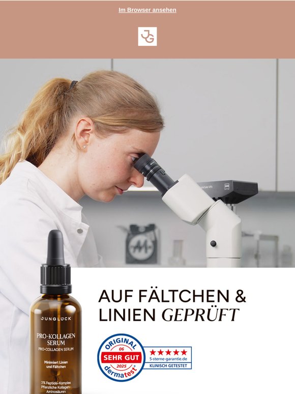 Auf Fältchen und Linien geprüft 🔎