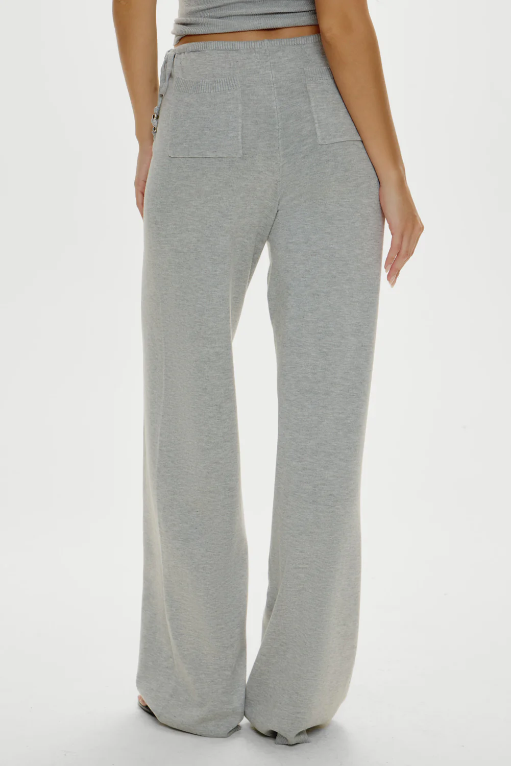 Image of Breeze Low Rise Knit Pants - Mochi