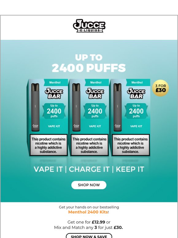 🔥Stock Up: Menthol Kits Offer Inside!