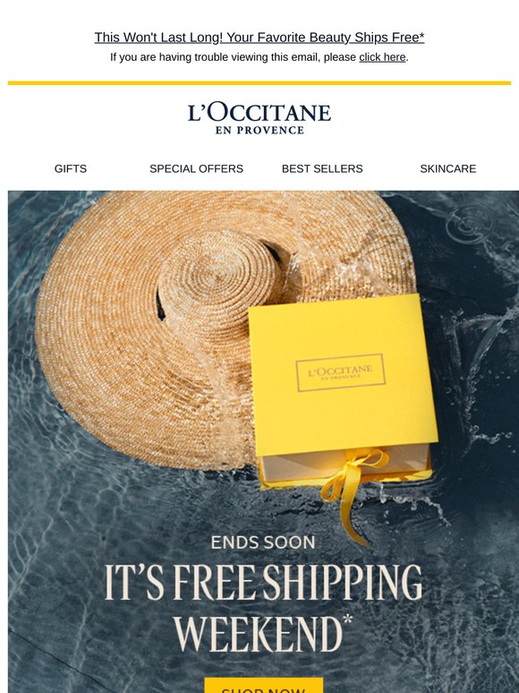 Free Shipping Weekend Is Ending 😢