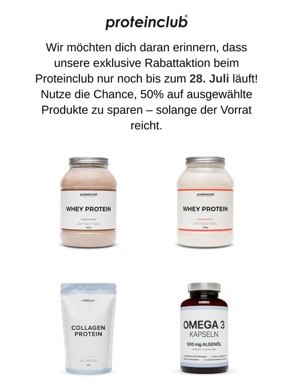Nicht vergessen: Unsere große Rabattaktion läuft nur noch bis zum 28. Juli! 💥