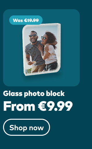 Glass photo block from €9.99. Shop now