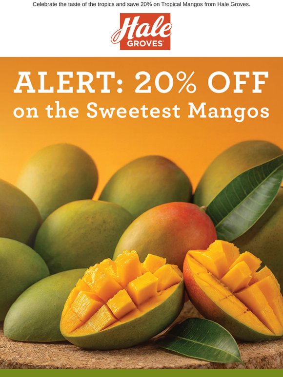 ALERT - 20% Off on the Sweetest Mangos