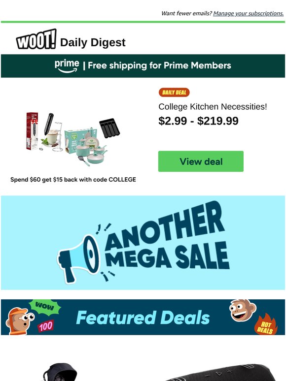 Daily Digest: College Kitchen Necessities! and more!