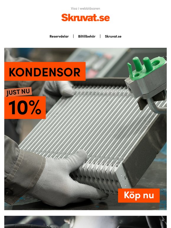 10% rabatt på kondensor!