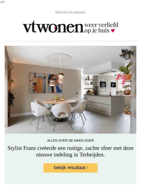 Stylist Frans ging voor 'clean & crisp' in Terheijden
