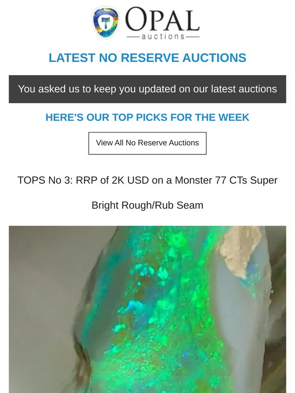 💎 Opal Auctions Finishing Soon