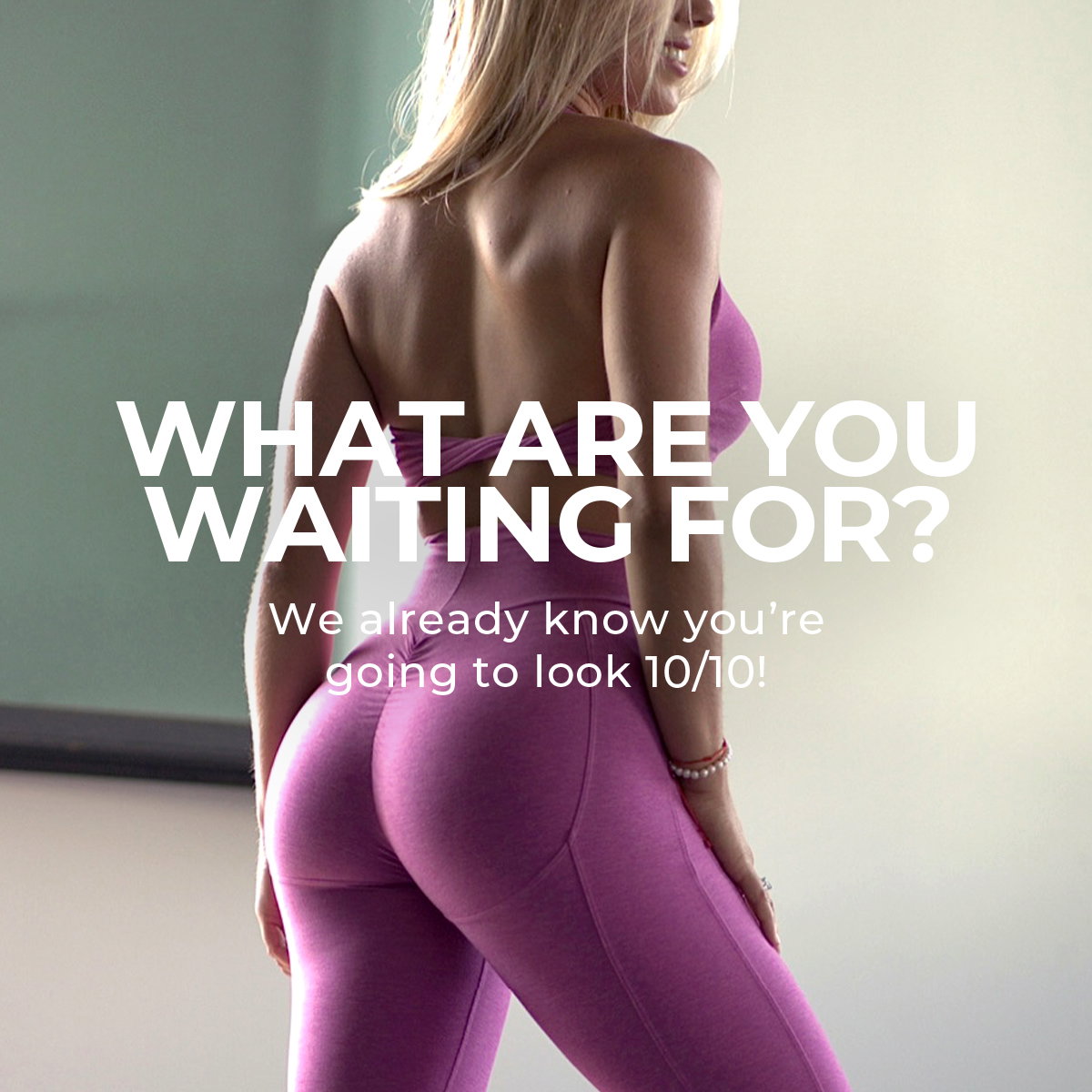 image of model wearing High Voltage set in Laserberry with text
