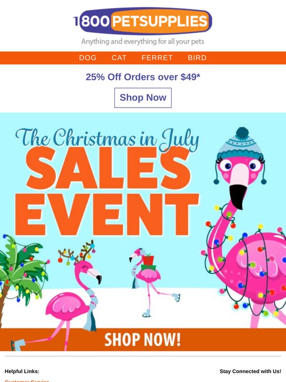 Play it Cool for Christmas in July Savings! 25% Off Your Order!