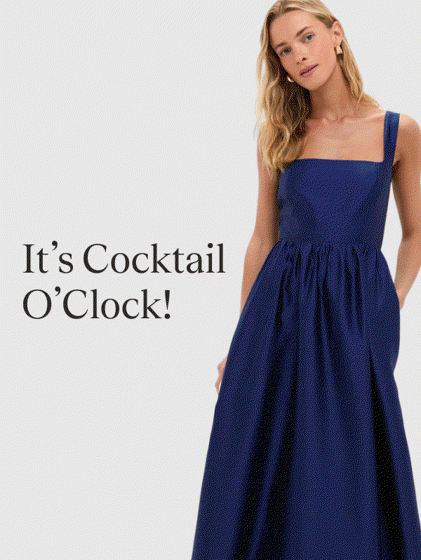 GIF of cocktail dress styles.