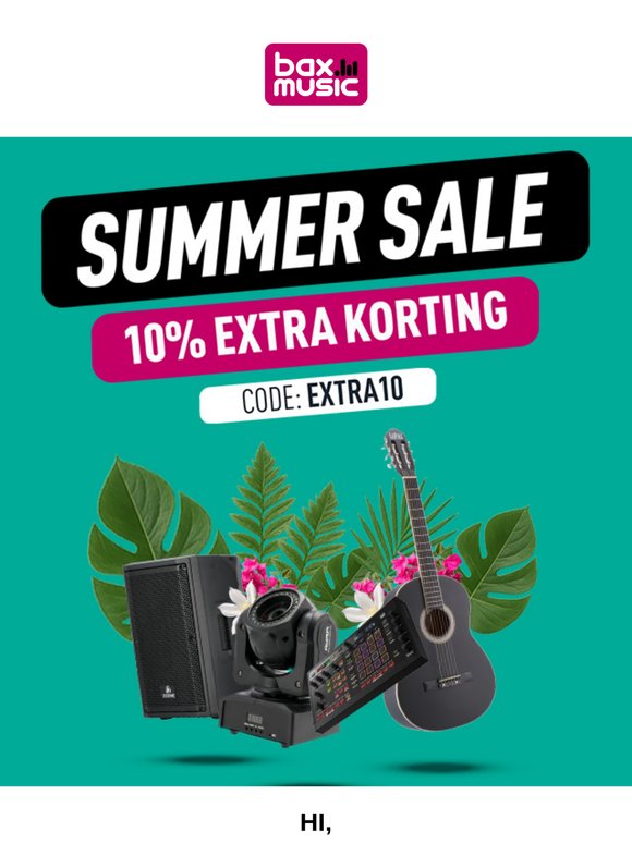 Summer Sale 🌴 nu met 10% extra korting