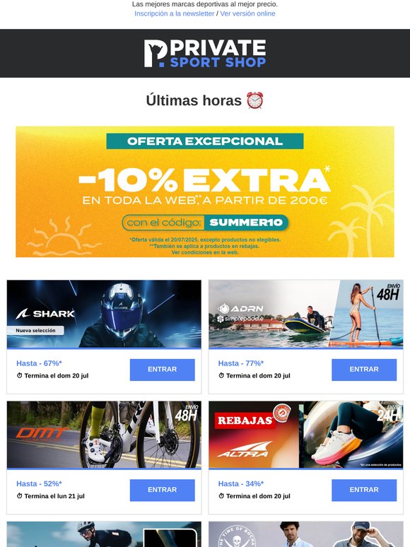 Solo hasta esta noche: Shark, Simple Paddle, Altra, Udog, Time Of Bocha