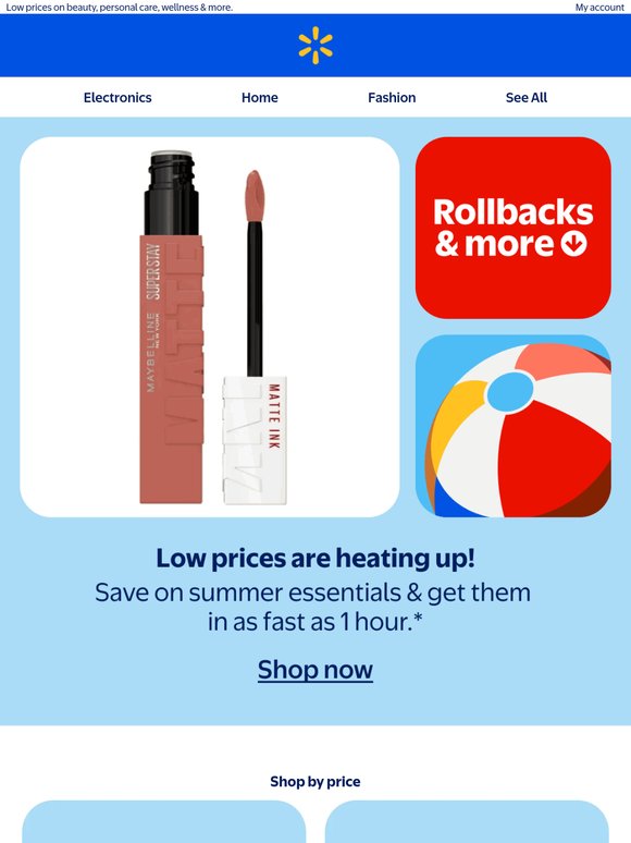 Rollbacks on summer essentials ☀️🍹🍦